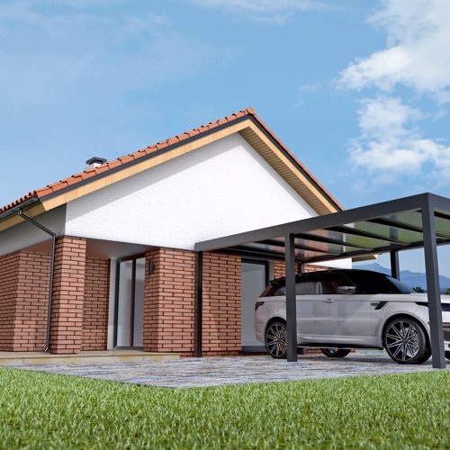 Hliníkový přístřešek pro auta Carport ARTOSI s polykarbonátem